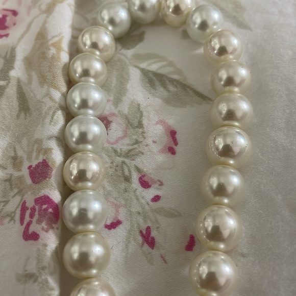SET Genuine 8-9mm Cultured Freshwater White Pearl And Bracelet 925 READ - Picture 4 of 7